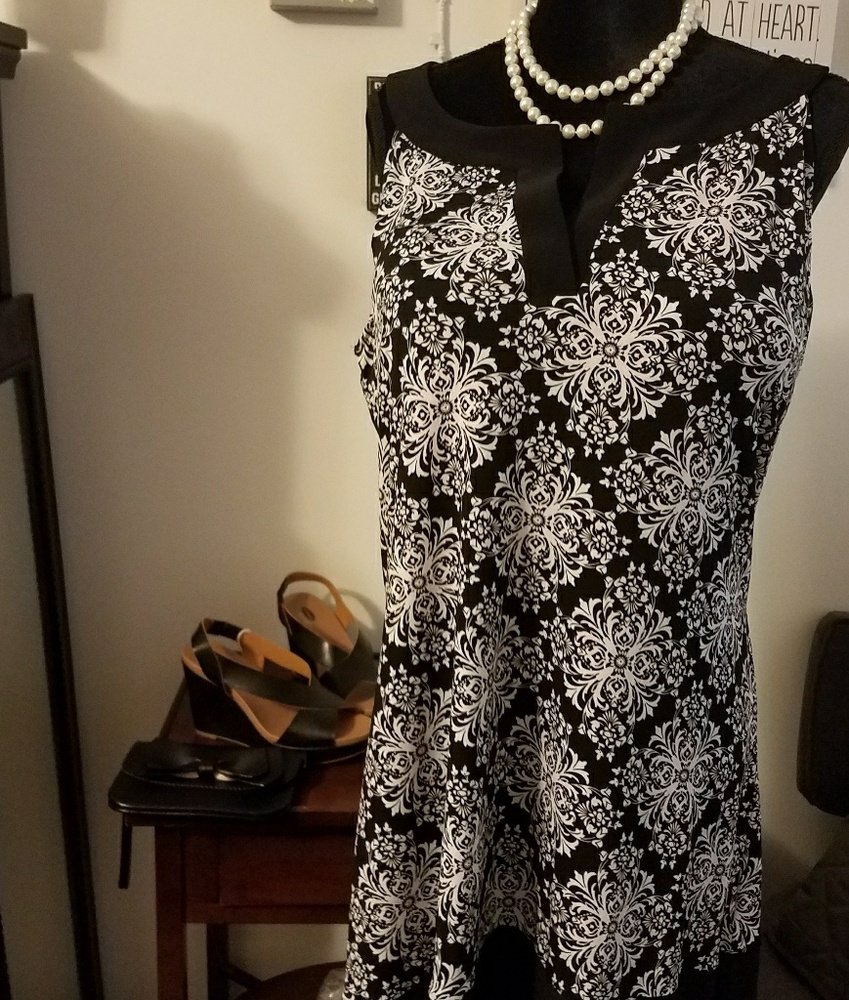 Damask sheath dress